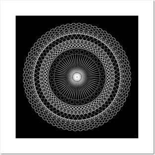 Invert mandala Posters and Art